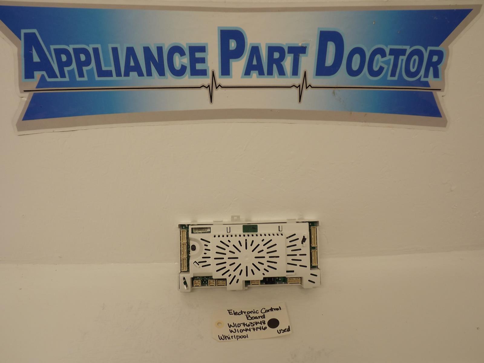 Whirlpool Washer W10763748 W10447146 Electronic Control Board Used Whirlpool Washer W10763748 W10447146 Electronic Control Board Used